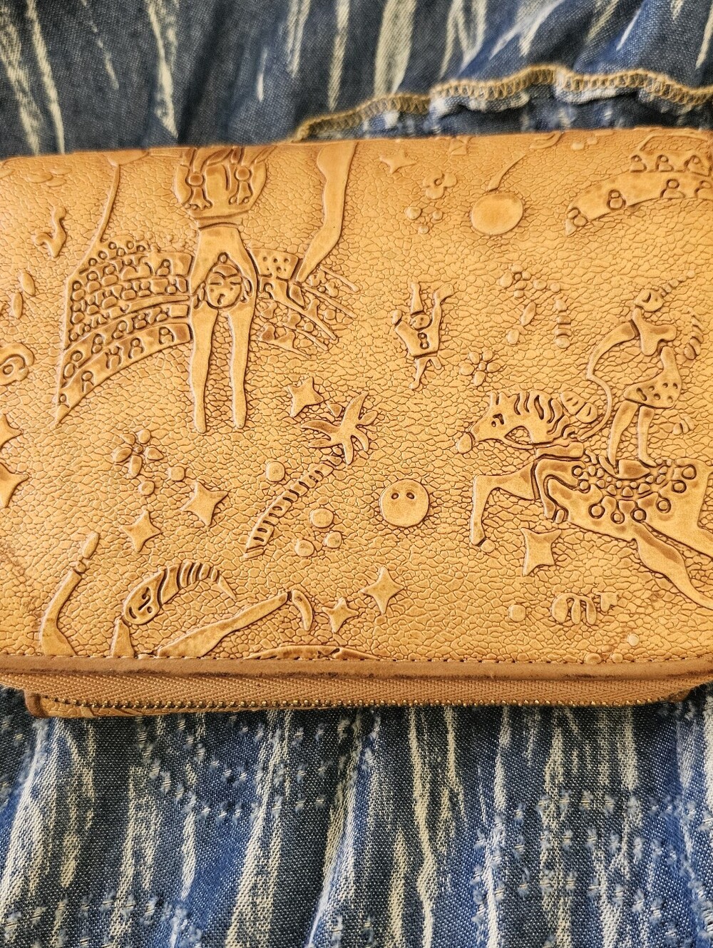 GUIDI CIRCUS WALLET, Leather Guidi Wallet, Vintage GUIDI, Rare!! Piero GUIDI